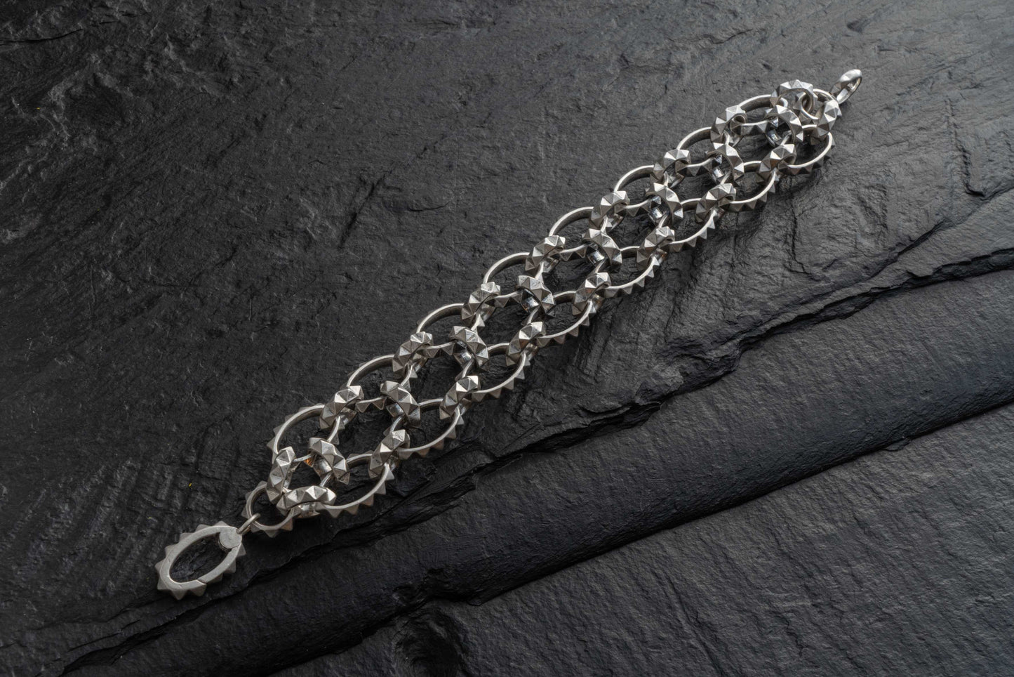 DOUBLE ROW OVAL BRACELET