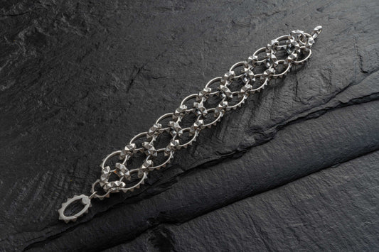 DOUBLE ROW OVAL BRACELET