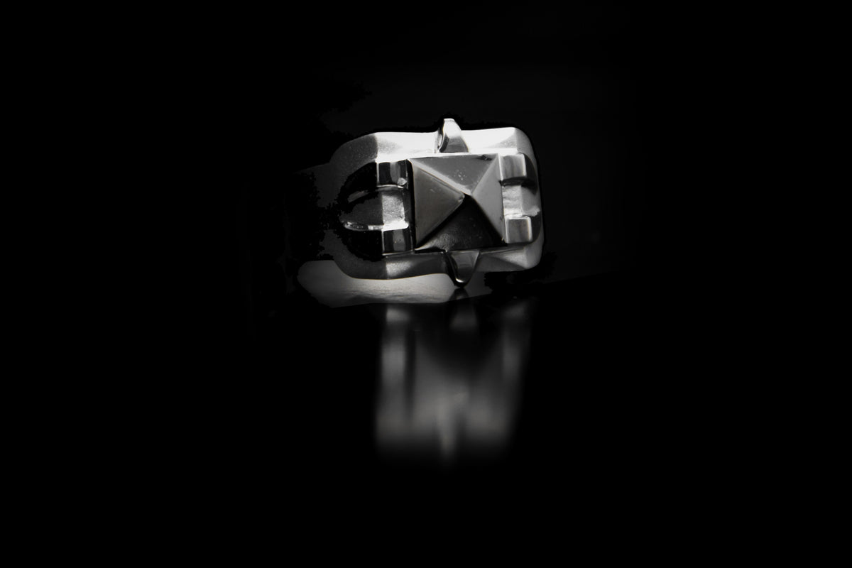 Single Stud Hook Ring – 925 sterling silver ring by Leony Jewellery