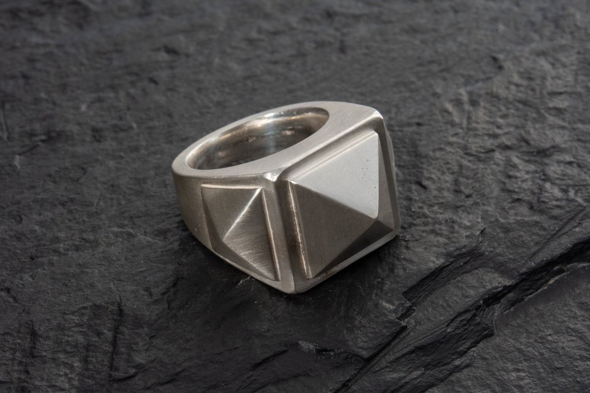 Triple Stud Ring Empty – 925 sterling silver ring by Leony Jewellery