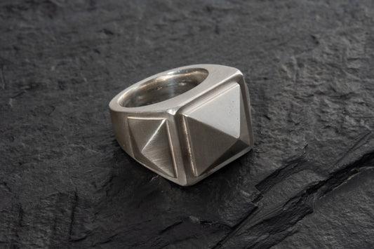 Triple Stud Ring Empty – 925 sterling silver ring by Leony Jewellery