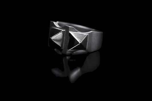 Triple Tower Studs Ring – 925 sterling silver ring by Leony Jewellery