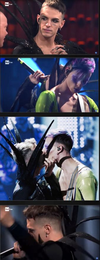 Stills from the Achille Lauro video